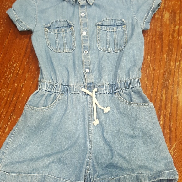 denim romper girls